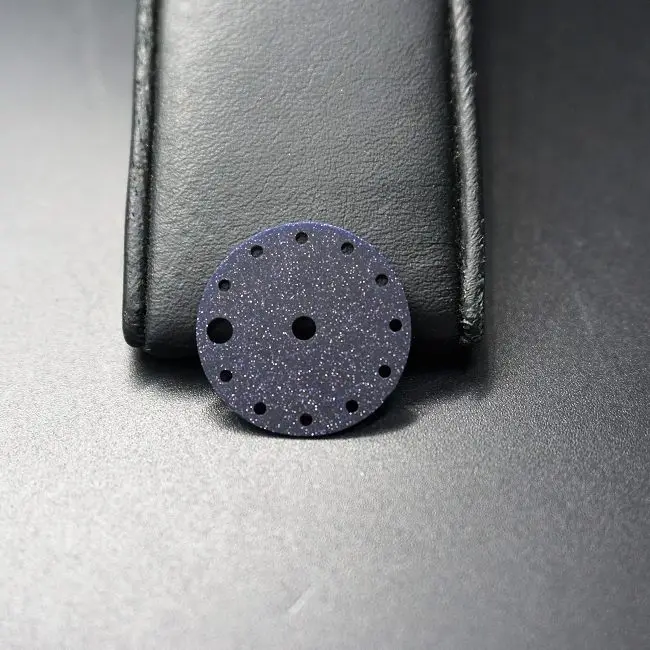 
Sapphire crystal watch dial with special finishing 
