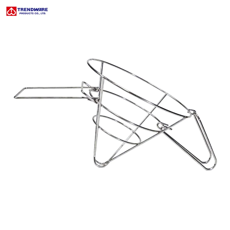 Chrome Plated Steel Triangle Folding Handle Wire Rack