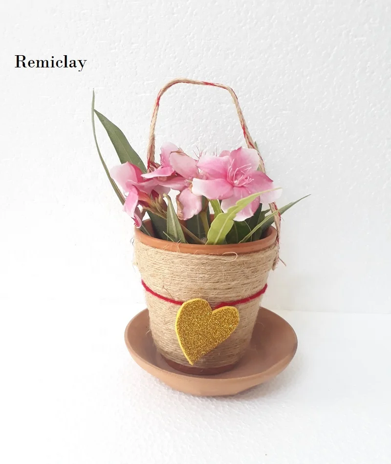 
 Мини цветочные горшки с дренажными отверстиями, горшок для цветов из керамической глины, маленький горшок для детского сада и суккулентное растение.  