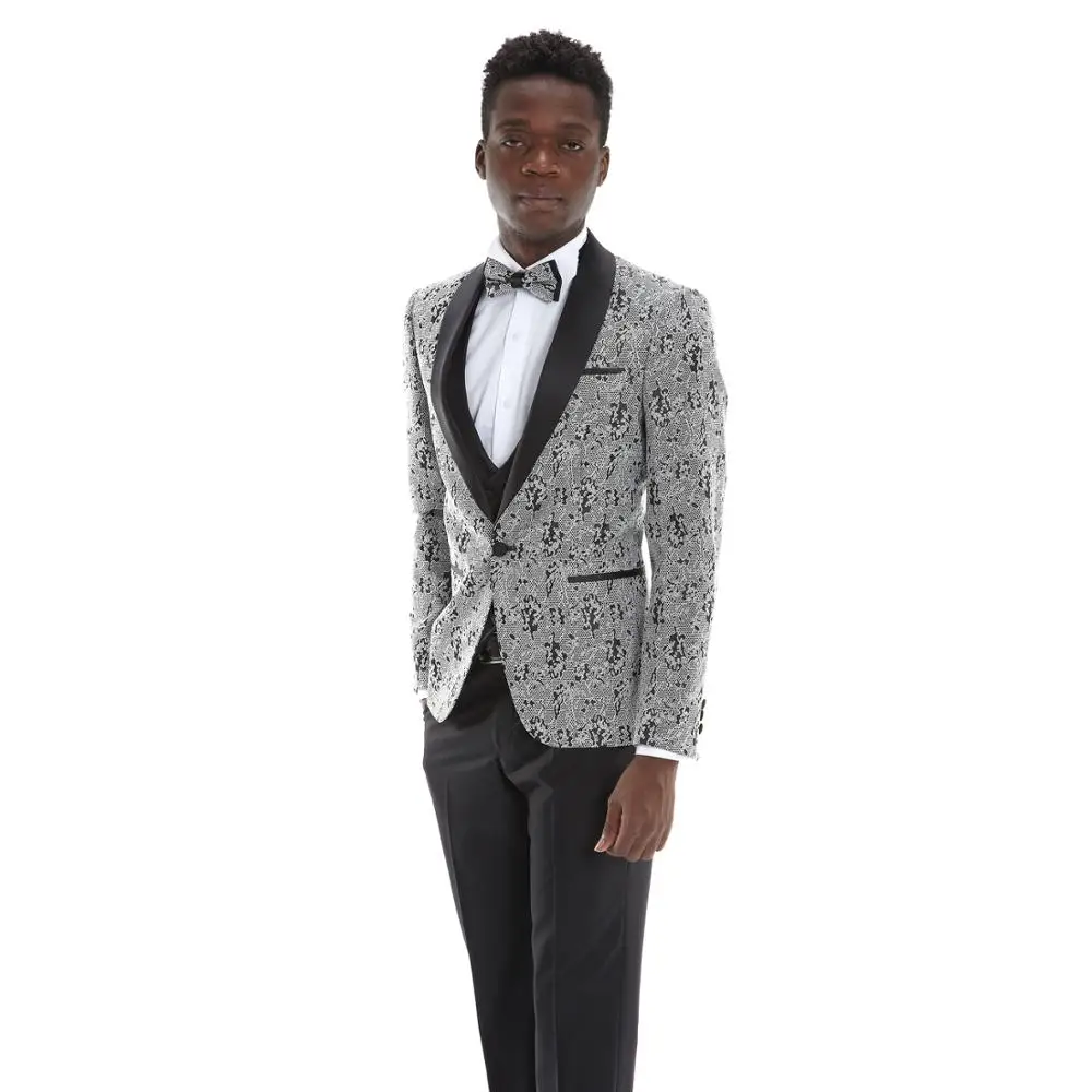 Новый модный мужской костюм-смокинг по индивидуальному заказу, оптовая продажа