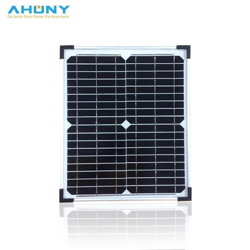 Small mono solar panel 12v 20w for industrial stand alone off grid electric fence mining oil gas solar system