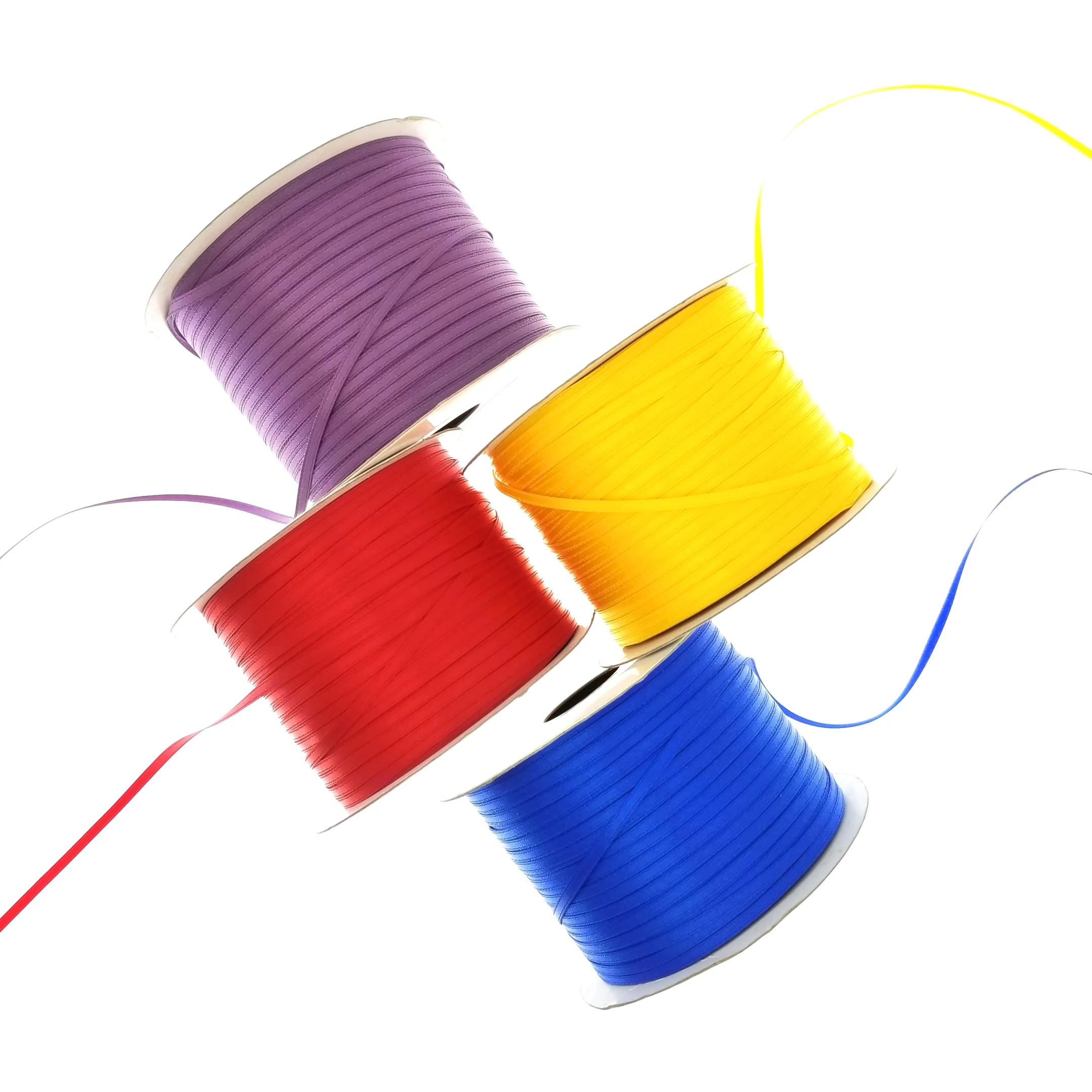 Complacent 2 mm solid neon color ribbon polyester double face satin ribbon string