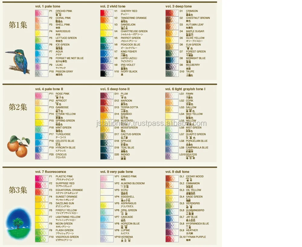 Very good color original colored pencil