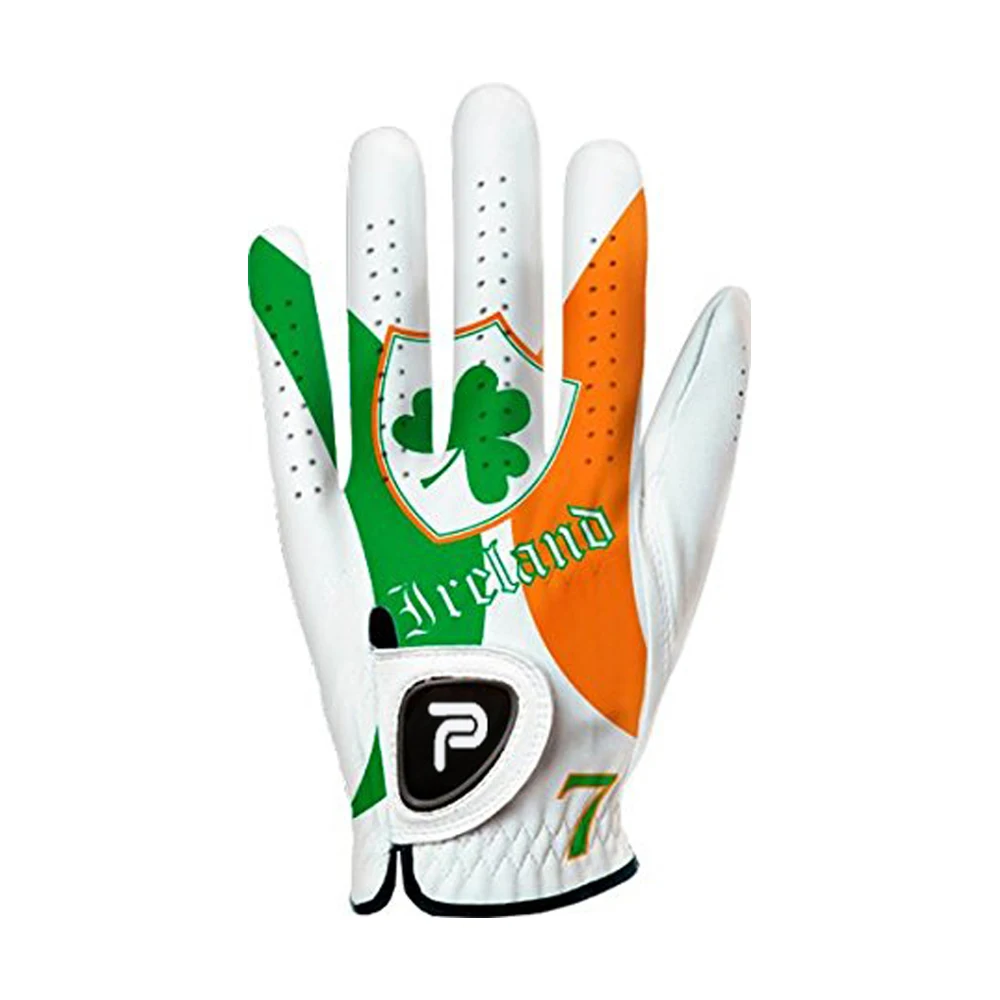 
Wholesale custom leather printing golf gloves 