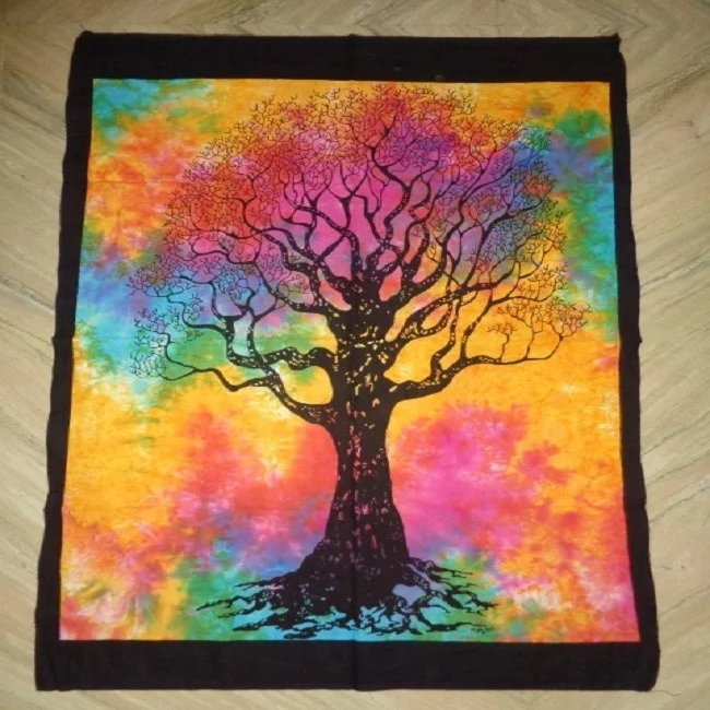 Home Decor Printing Wall Hanging Cotton Tapestry posters multi colors Wholesale From India