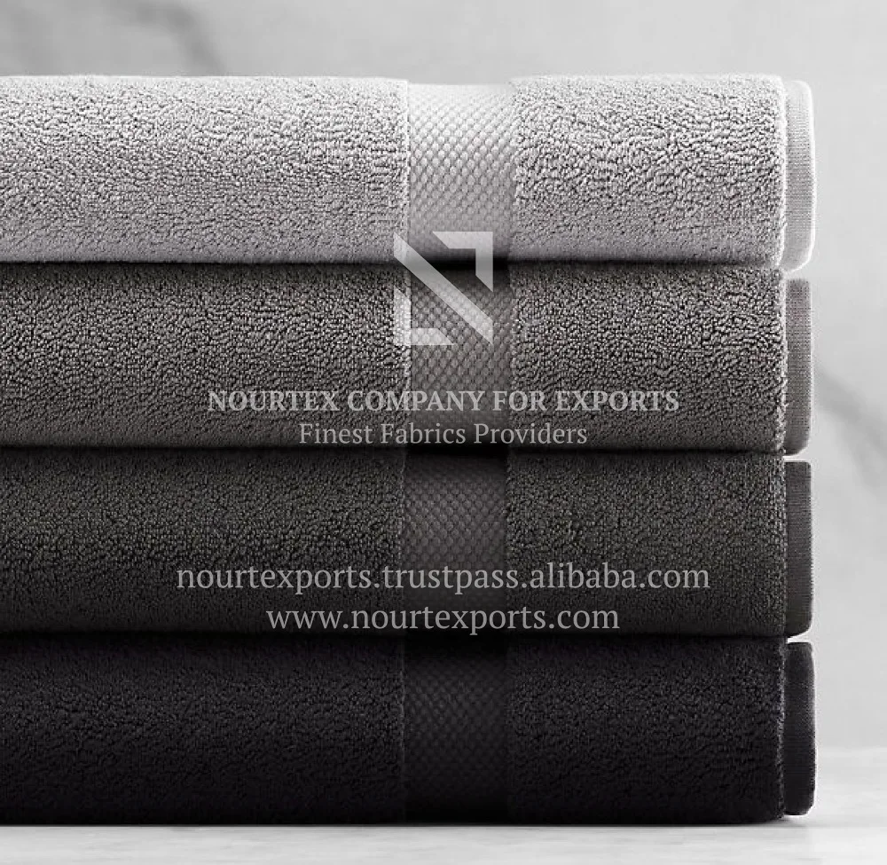 
Egyptian Cotton Fabric for Luxury Bath Towel and Hotel Towel 