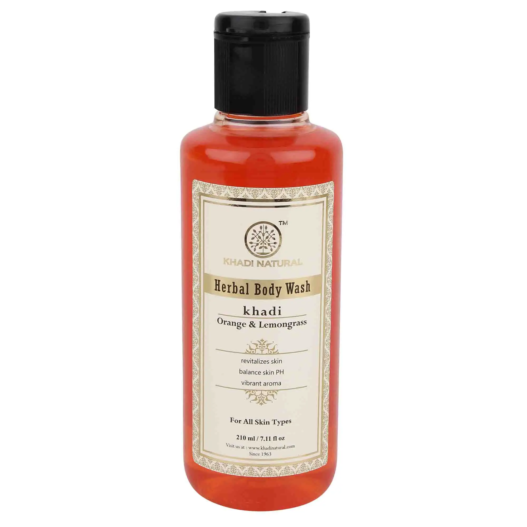 Khadi Natural Herbal Orange & Lemongrass Body Wash