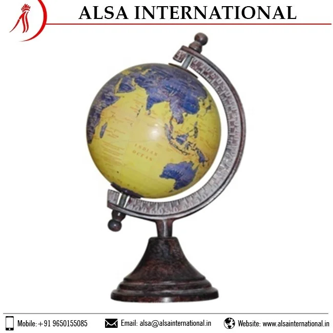 Globe for Table Hot Sale Custom Rotating Office Decoration Metal World Globe