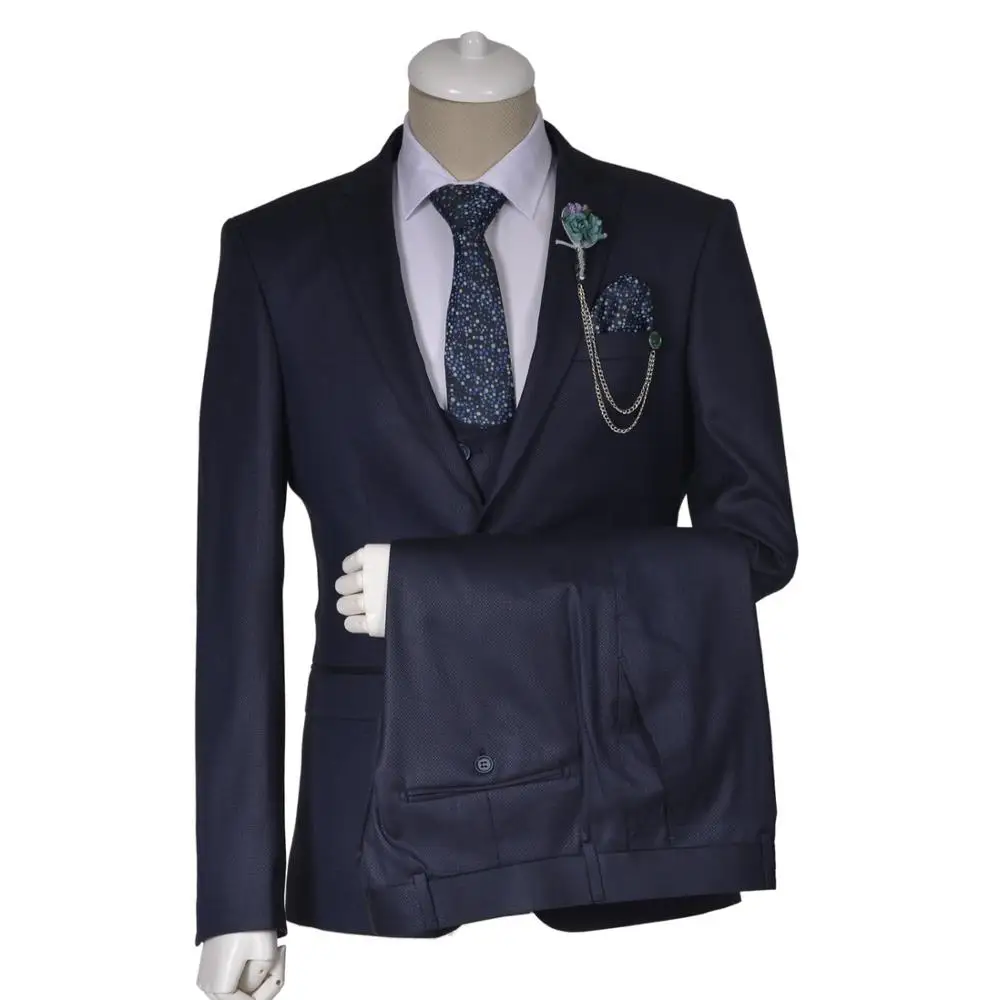 
Latest Business Design Made In Turkey Wholesale Turkish Man Suit Tuxedo Bespoke Coat Pants 3 Piece Mens Suit 