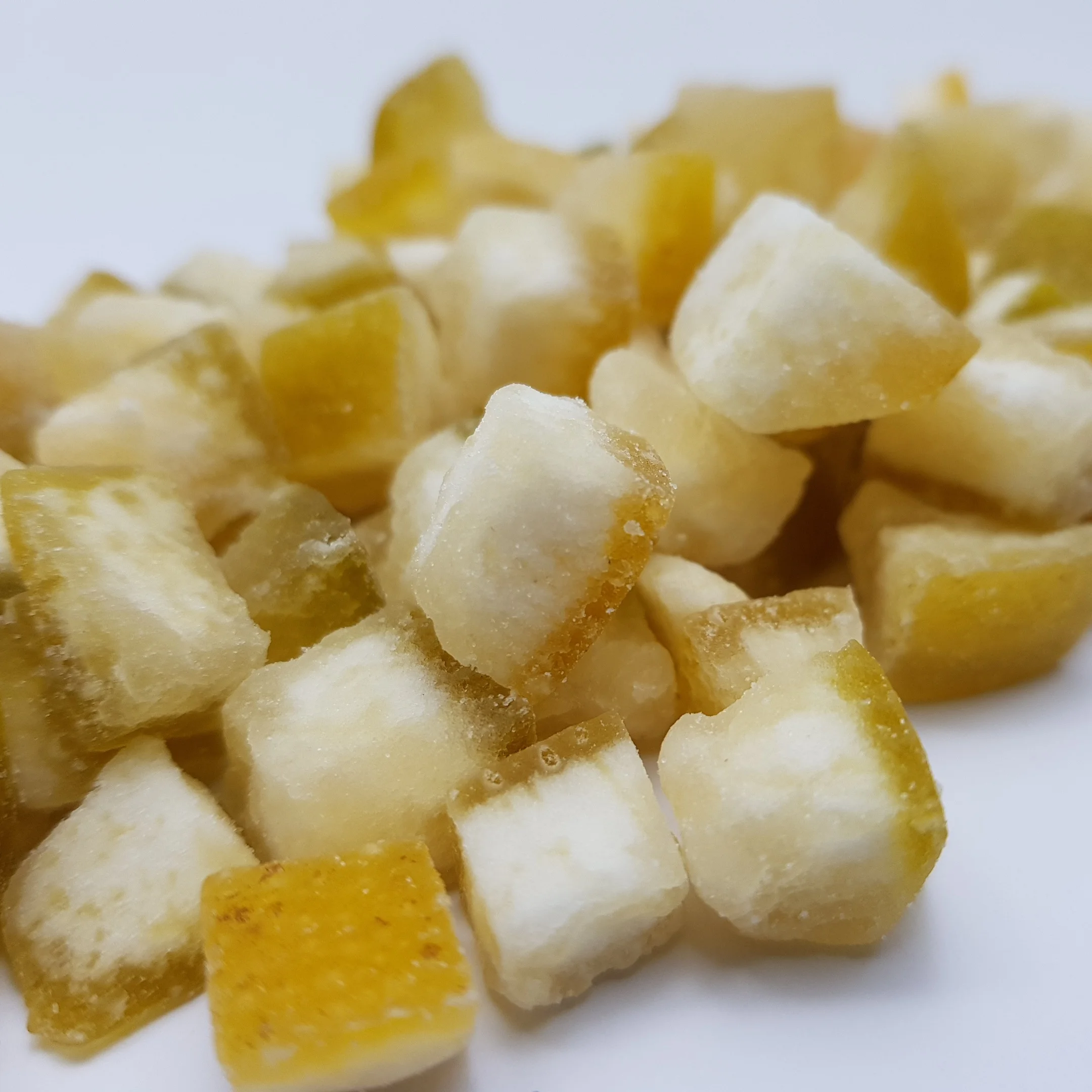 Dried dehydrated pomelo peel skin dices 8-10mm No color added Thailand premier quality ISO certified healthy snack air dry  best