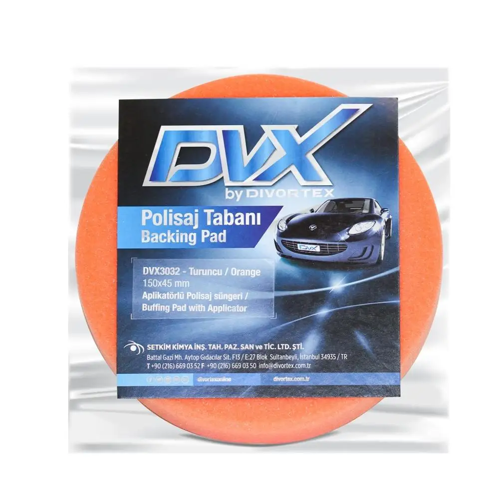 Divortex Hologram and Polishing  Pad with Applicator  / Backing Plate 150 mm x 140 mm x 45 mm