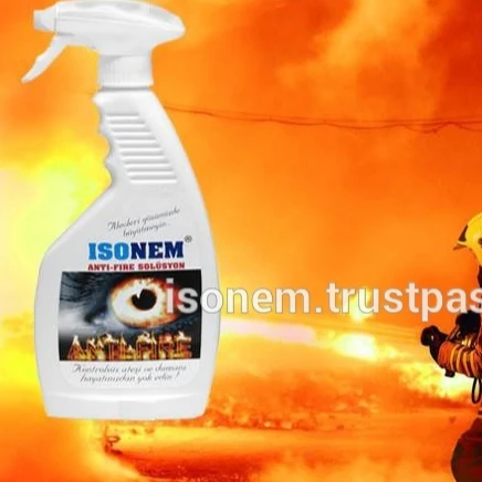 ISONEM ANTIFIRE SOLUTION FLAME RETARDANT FIRE PROTECTION MATERIAL FOR ABSORBENT SURFACES, FABRIC, WOOD, PAPER, WALL, TEXTILE