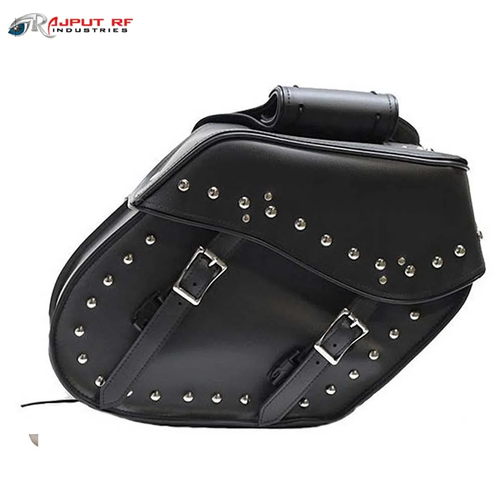 Motorcycle Leather Saddle bags/Bicycle leather Saddle Bags/Saddle bags for Motorbike