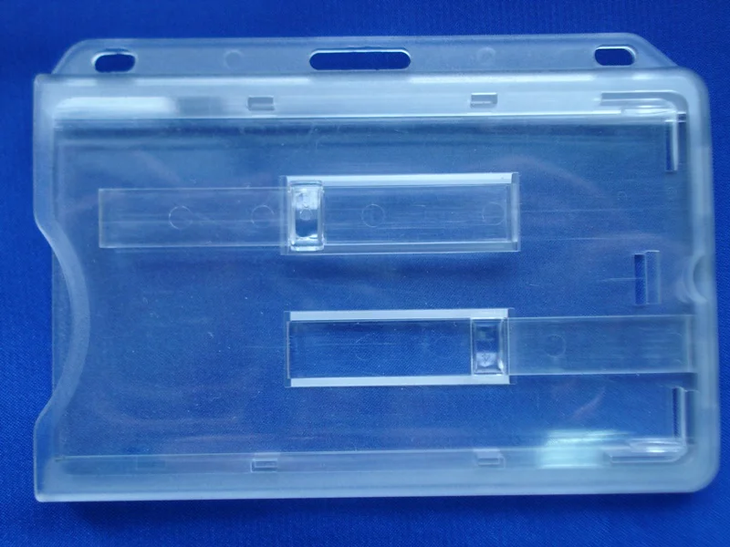 Clear Hard plastic business id card holder