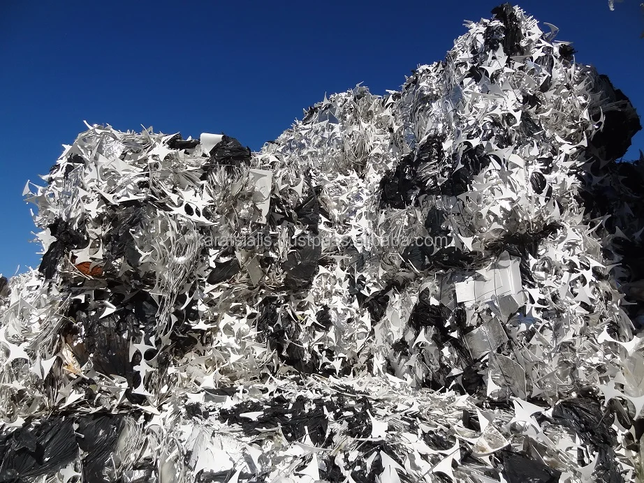 
PP WHITE SHEETS - SKELETON (OFF CUT) WITH ALUMINUM FOIL - LAYER BALES SCRAP - WASTE 