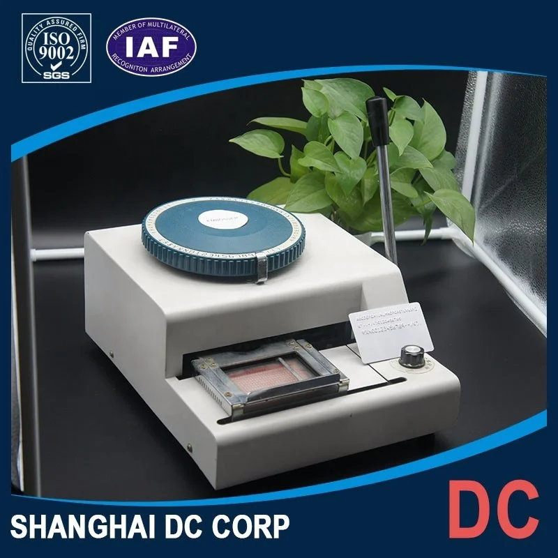 Low Price High Quality Manual PVC Plastic Card Embossing Machine