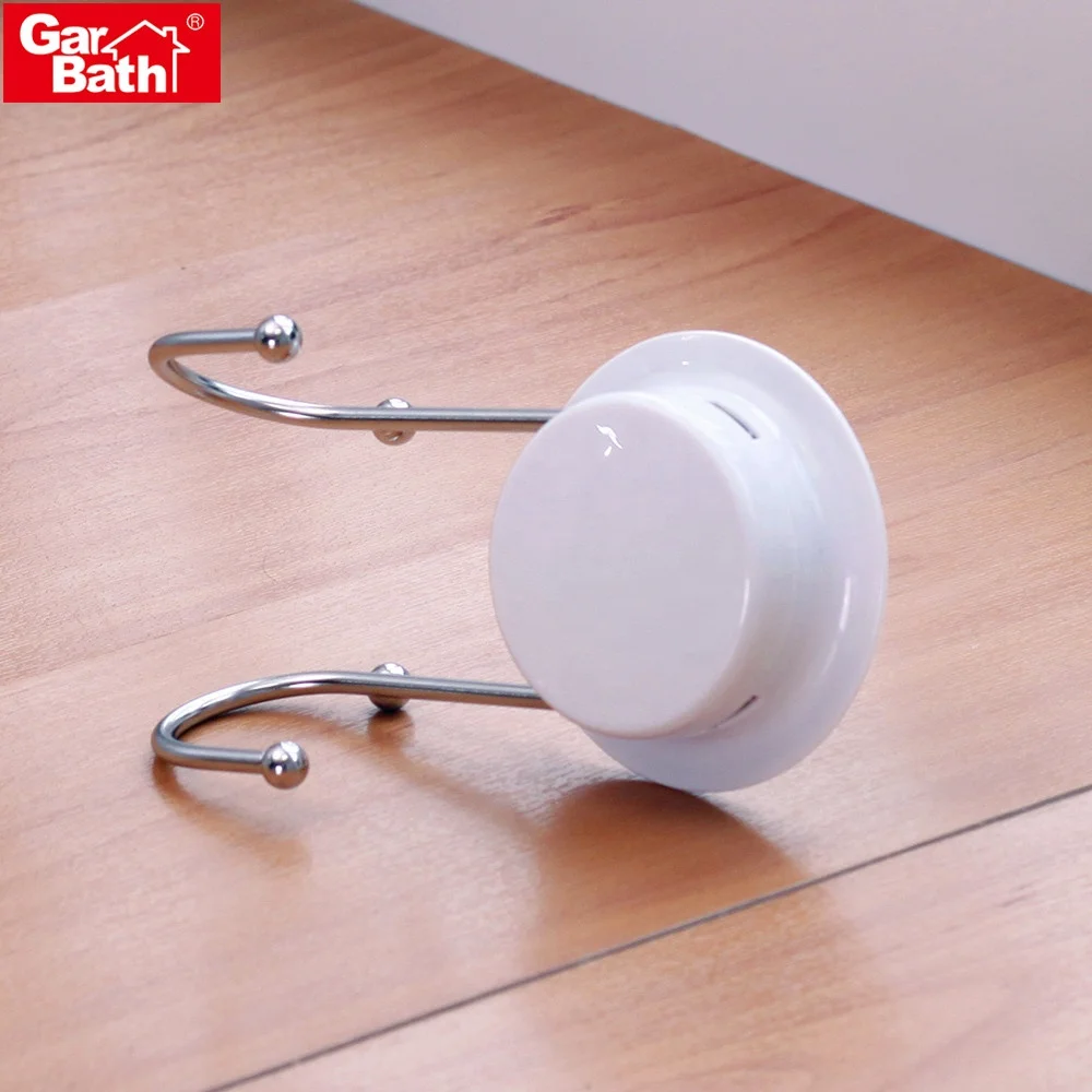 Customized Mold Wall Mounted Double Coat Hooks Hanging Suction Cup Adhesive Sticker Hook