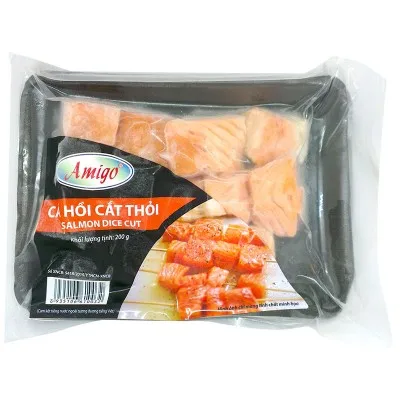 Custom frozen meat food grade vacuum shrimp Seafood plastic packaging pouch bag.