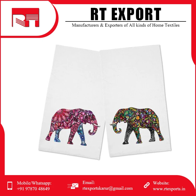 Wholesale Price Exporter Quality 100% Cotton Customized Design Embroidered Tea Towels for Sale