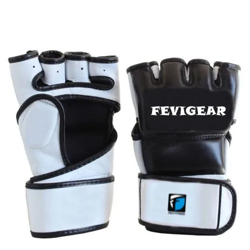 
Fevi Fitness Thai Sparring Half Finger MMA Boxing Gloves / UFC Sparring Grappling Fight Punch Ultimate Mitts Training Gloves 