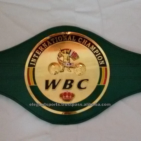 WBC Intercontinental Boxing Championship belt Gold Plated Adult size