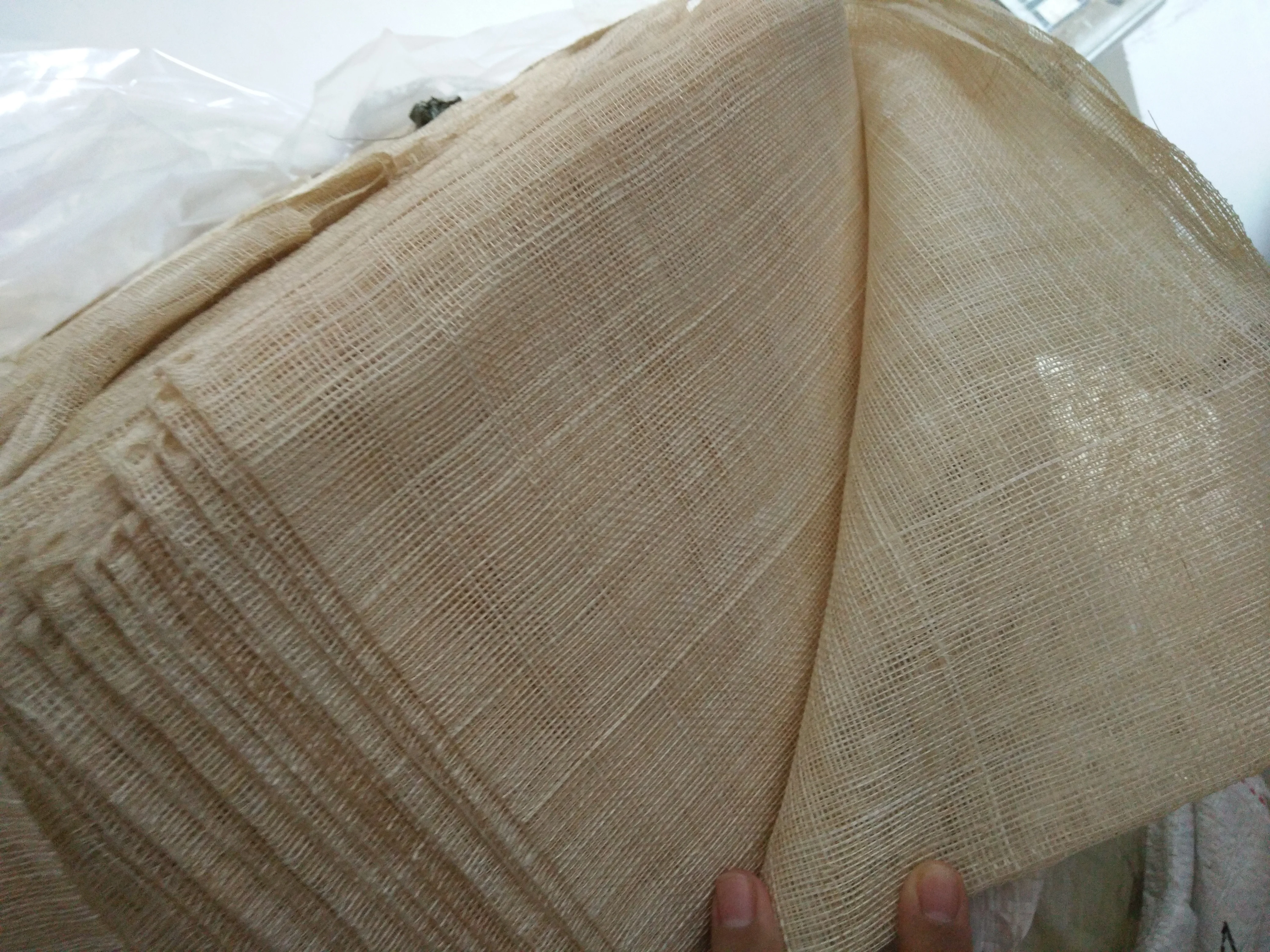Sinamay abaca sinamay philippine manila fiber made abaca cloth used for hat or flower making material nature sinamay