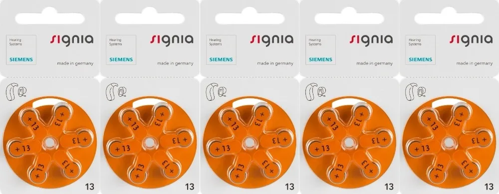 button cell battery A13 1.4 for hearing Aid signia mercury free zinc air battery button cells for digital hearing aids