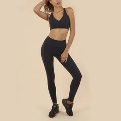Оптовая продажа, Индивидуальные женские костюмы для фитнеса, эластичный бюстгальтер, леггинсы, костюм для йоги, Спортивная женская одежда для йоги с собственным логотипом