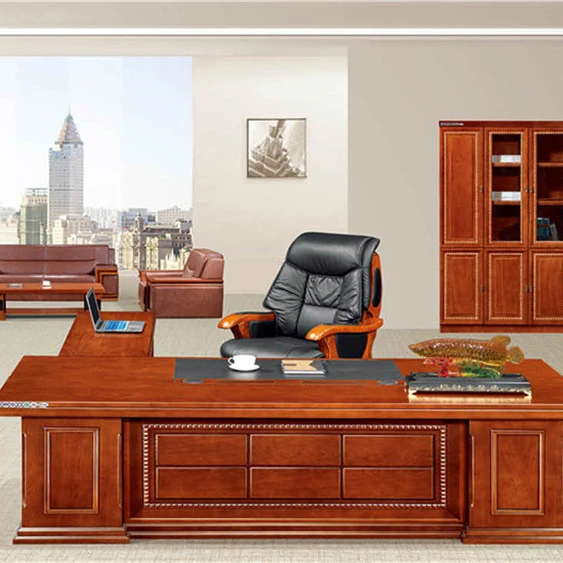 Big Boss Table Classical Executive Office Desk L shape Wooden Office Desk Executive Office Table