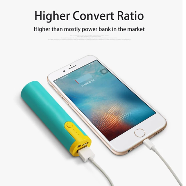 Newest Hot Sale Smartphone Mini  Power Bank 2600mAh for Christmas Gifts