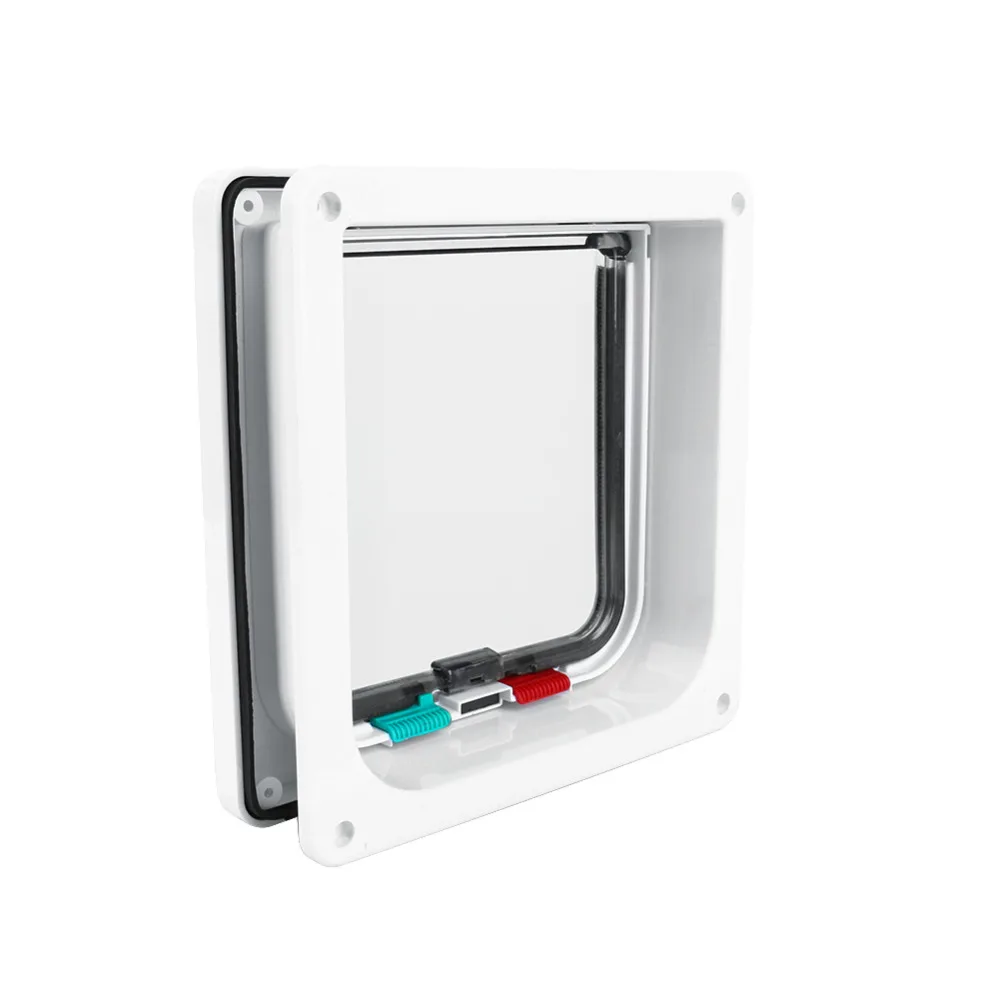 Big Cat/small Dog Pet Door Cat Flap Interior Cat Door for Home Door Pet Cages Carriers & Houses Plastic Small Animals Stocked