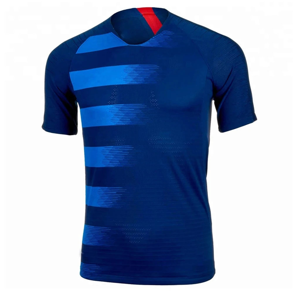 Newest product good selling low MOQ custom team soccer football sublimation sports jersey
