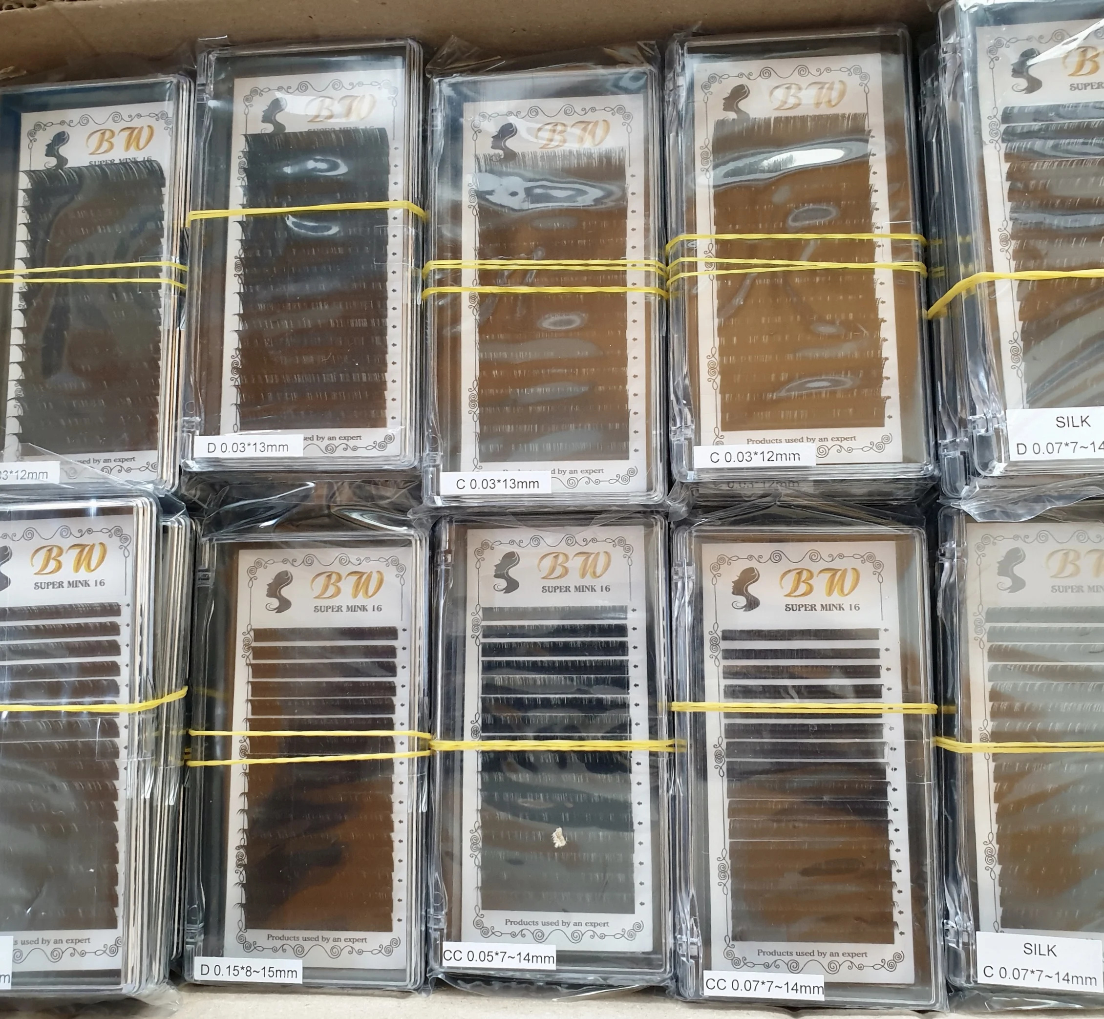 
Korean Color Lashes, Eyelash Extension,Mixed Color Lashes -made in Vietnam 