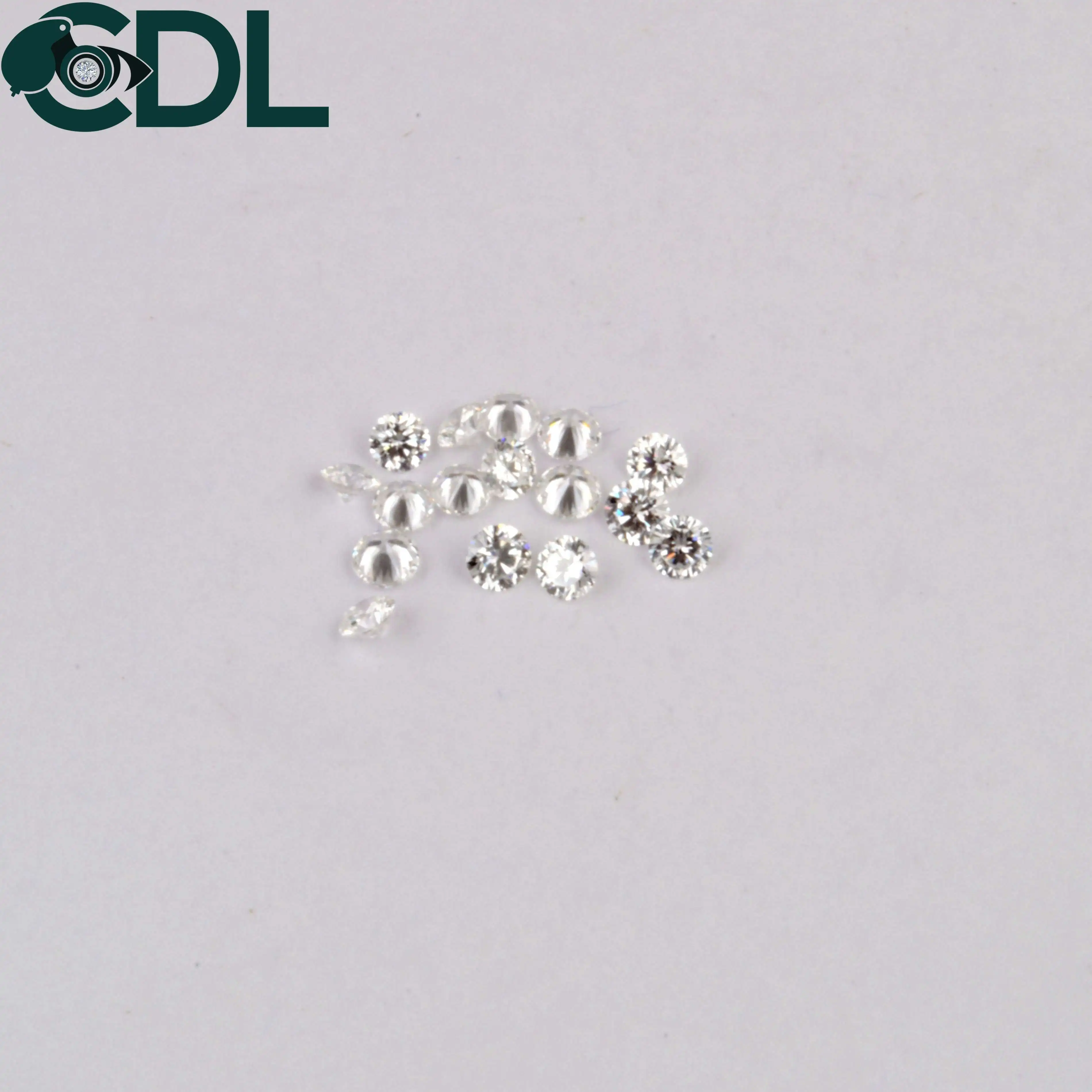 Natural Loose Round Brilliant Cut Melee Diamonds 2.10 mm 1 Carat Diamond Prices