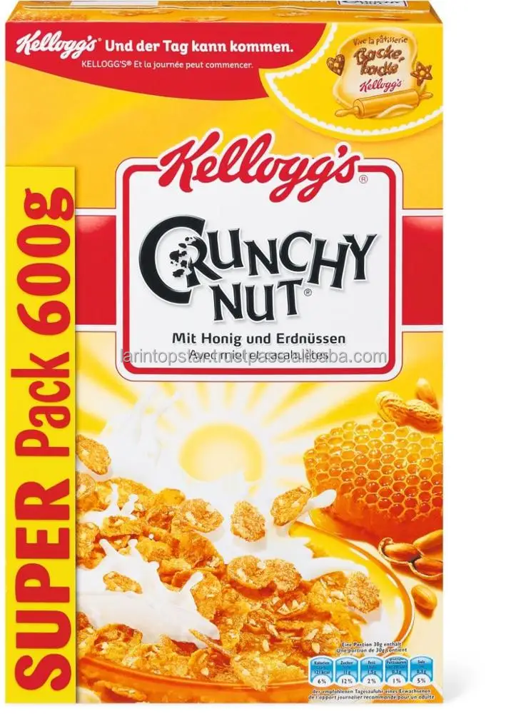 Kelloggs Crunchy Nut 600g (Breakfast Cereals,Baby cereals) frosted