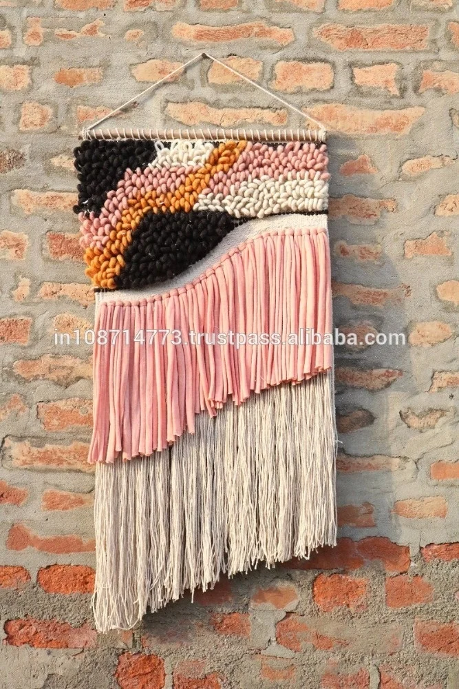 Luxury Boho Wall Hanging Woven Decor for Home Macrame Cotton & Wool Fabric for Living Room Decoration Gift Room Ins Art Style