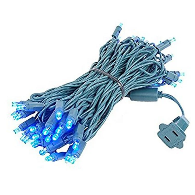 5mm mini Christmas lights  Outdoor Lighting Garden String Lights, Blue, Green Wire