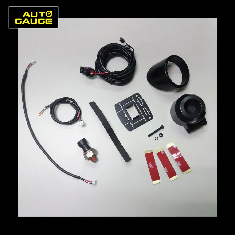 Grandeur Black Surface LCD Screen Auto Dashboard Fuel Press Gauge