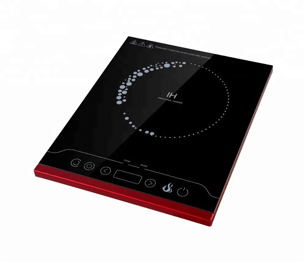 Red  Plastic Housing Materials Mini 60mm Induction Cooker/Cooktop with 28CM Soup  Pot Accessory