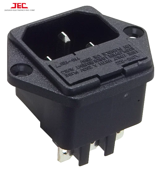 JEC Taiwan Polysnap AC Inlet Socket with switch & fuse holder