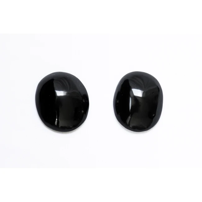 Glossy Finish Eye Cover Obsidian Stone for Spa New Arrival