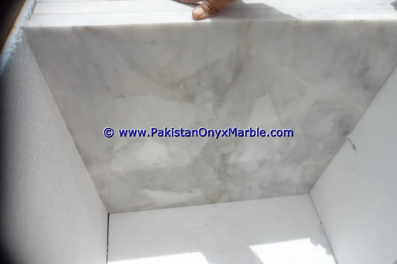 ZIARAT WHITE MARBLE TILES FOR FLOORING