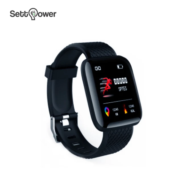 
2019 cheap smart bracelet fitness tracker sleep heart rate monitor waterproof sport smart bracelet Settpower ID116 plus 