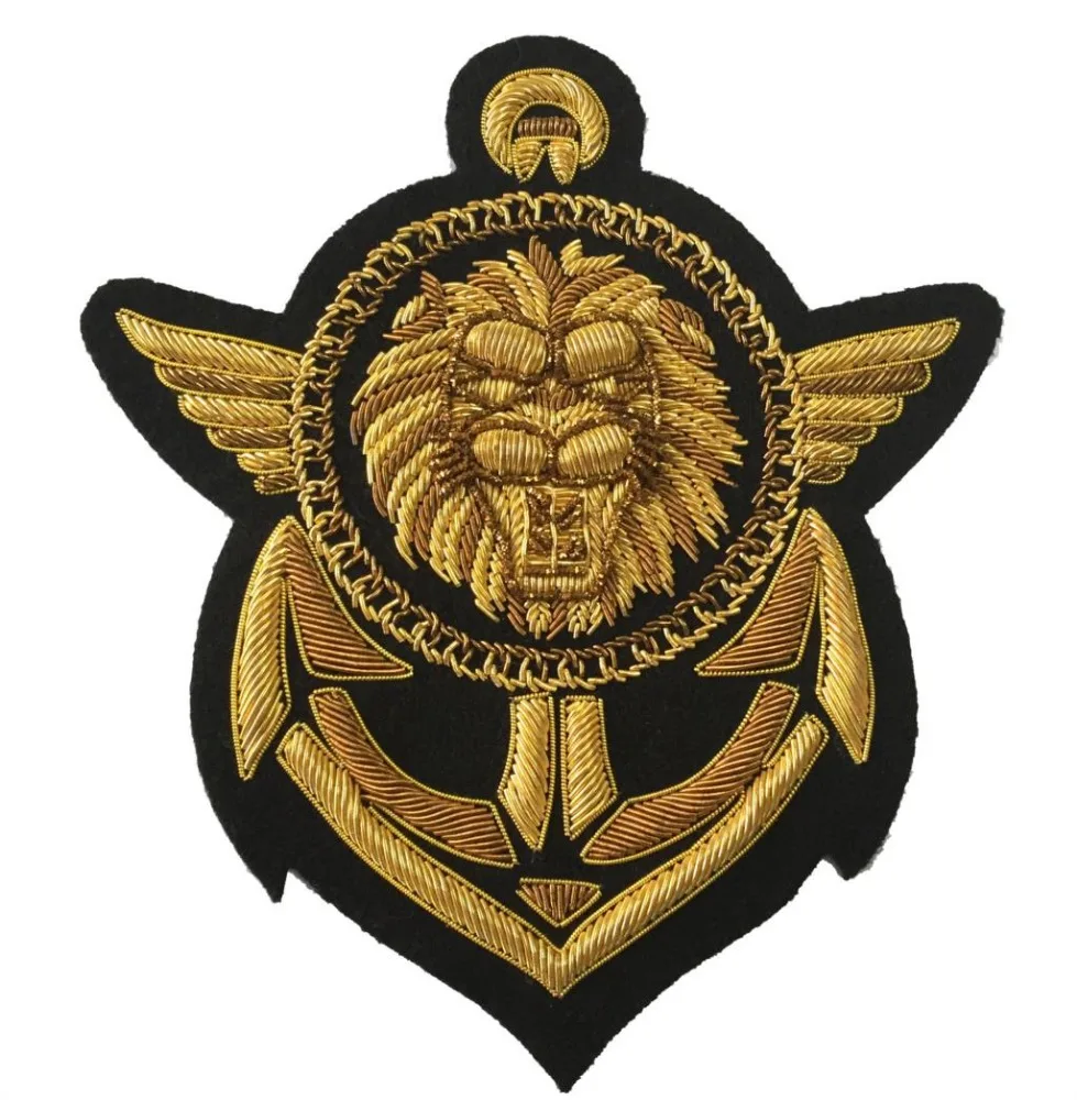 
Handmade Embroidery Bullion Wire Badges 