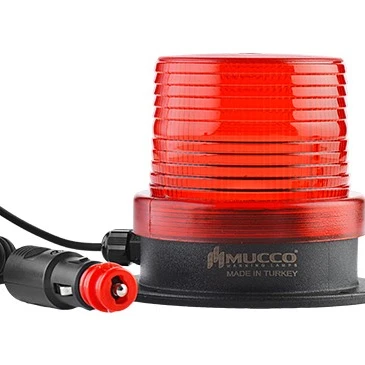 Magnetic Base  Strobing Light Amber Red Blue Green Lens Led Strobe Beacon Lights for towing cranes forklifts