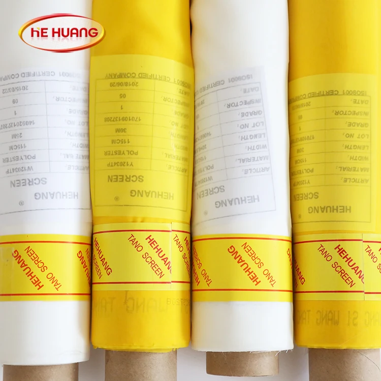 
New Type Yellow White Color New Designs Screen Printing Mesh Screen 