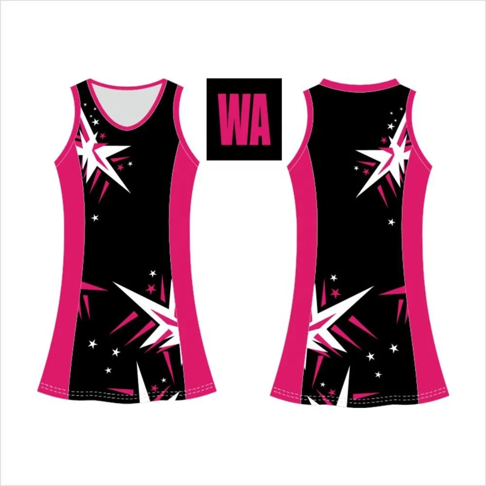 
sublimation netball dress with bib 2021 