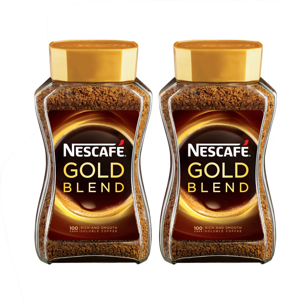 Wholesale 200gm Nestle Nescafe Gold Coffee Powder Arabica and Robusta in Glass Jar Packaging Malaysia