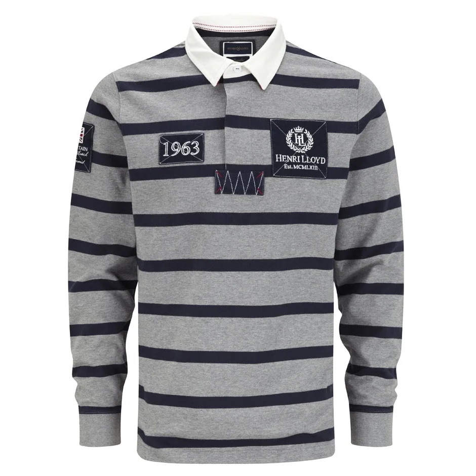 
Top Quality 65%Cotton/35%Polyester Heavyweight Striper Rugby Jersey 
