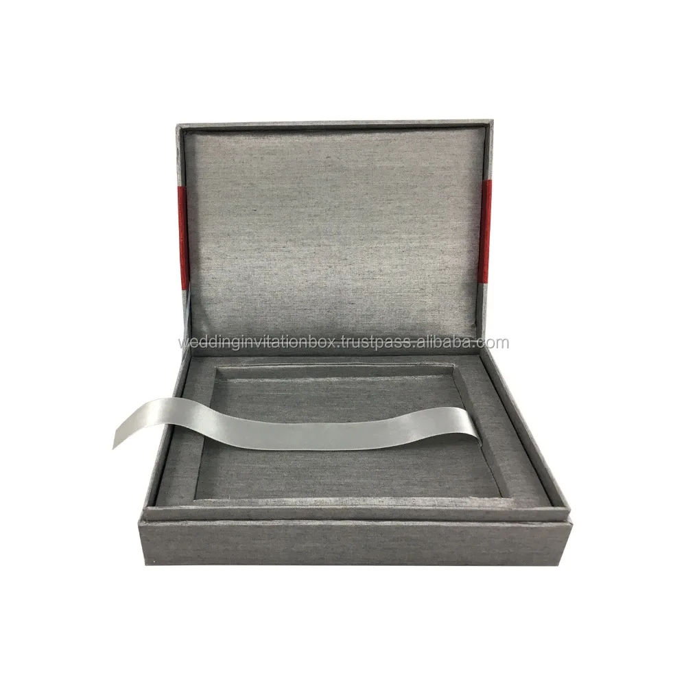 Large Black Silk Photo Album Wedding Box From Thailand